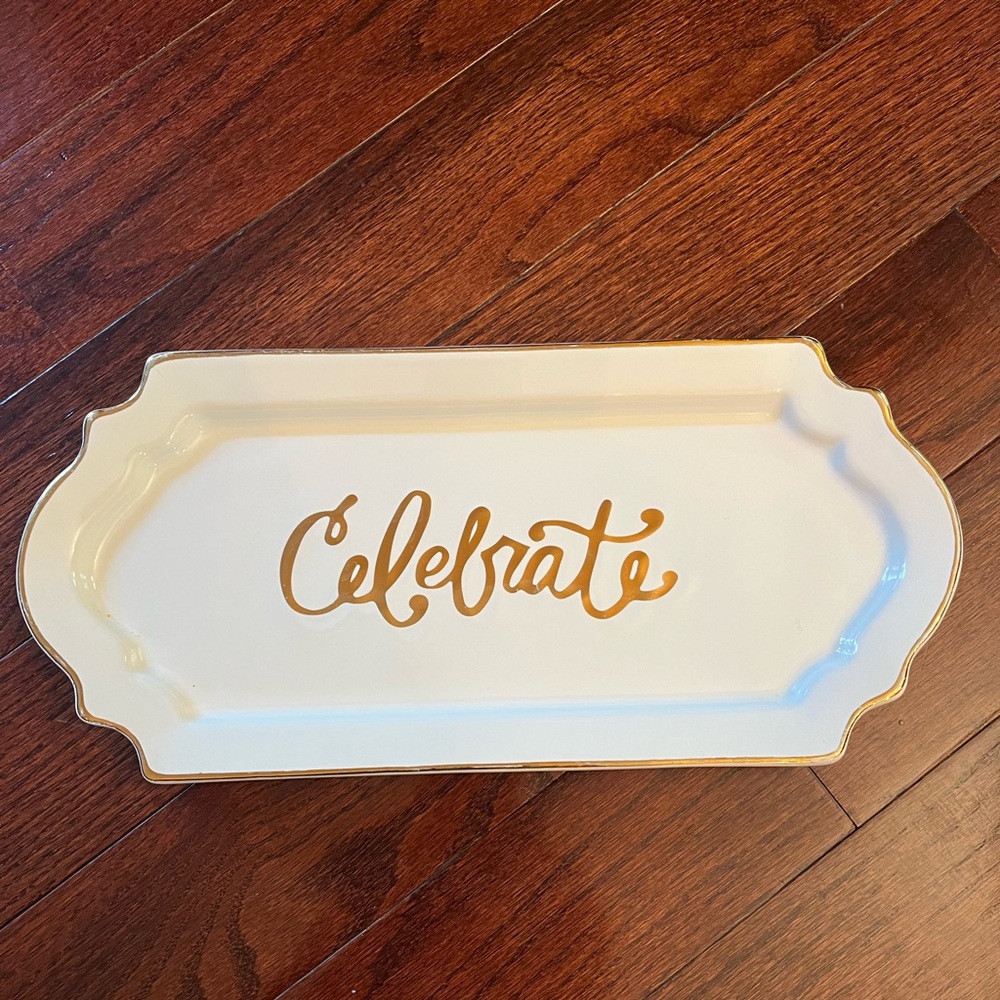 Mud Pie Celebrate serving tray